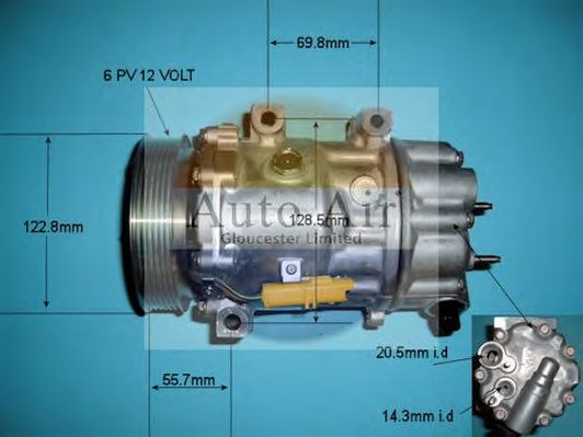 14-1308 AUTO+AIR+GLOUCESTER Air Conditioning Compressor, air conditioning