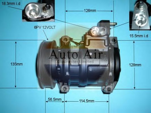 14-3040R AUTO+AIR+GLOUCESTER Air Conditioning Compressor, air conditioning