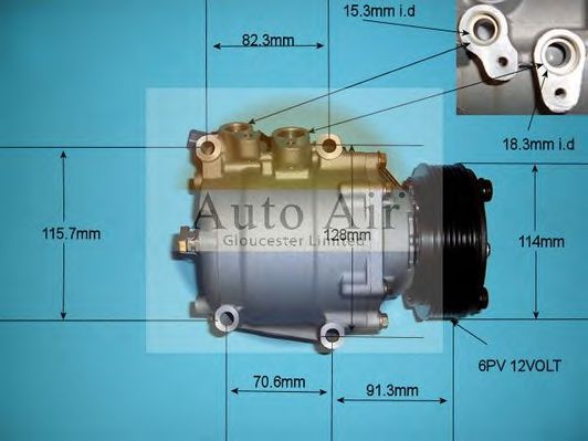 14-3571P AUTO+AIR+GLOUCESTER Air Conditioning Compressor, air conditioning