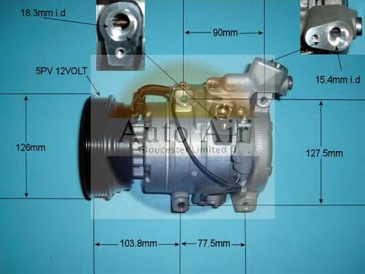 14-4807 AUTO+AIR+GLOUCESTER Air Conditioning Compressor, air conditioning