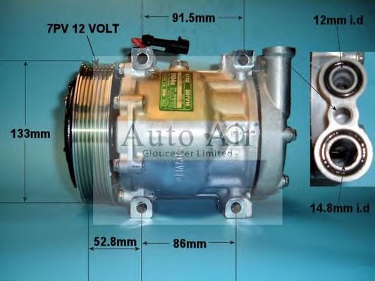 14-5862 AUTO+AIR+GLOUCESTER Air Conditioning Compressor, air conditioning