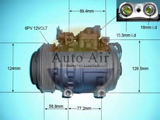 14-6240R AUTO+AIR+GLOUCESTER Air Conditioning Compressor, air conditioning