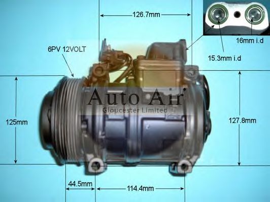 14-6245R AUTO+AIR+GLOUCESTER Air Conditioning Compressor, air conditioning