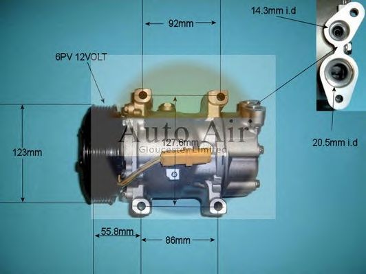 14-7482P AUTO+AIR+GLOUCESTER Compressor, air conditioning