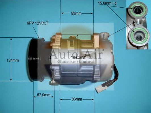 147484R AUTO AIR GLOUCESTER Compressor, air conditioning