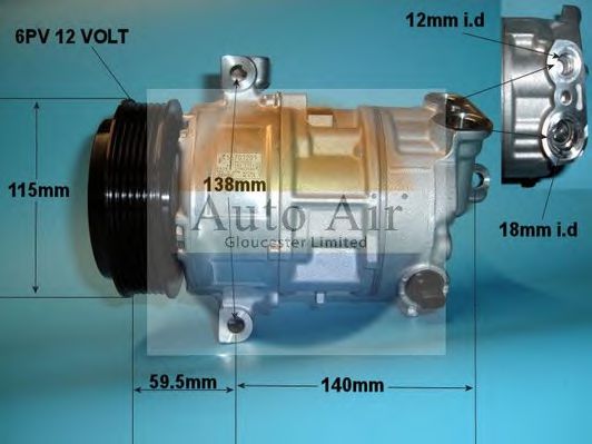 14-7496 AUTO+AIR+GLOUCESTER Air Conditioning Compressor, air conditioning