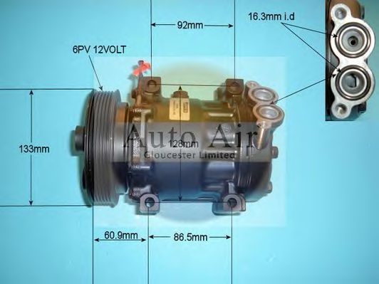 14-7823R AUTO+AIR+GLOUCESTER Air Conditioning Compressor, air conditioning