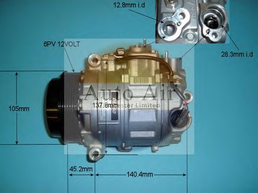14-9640 AUTO+AIR+GLOUCESTER Air Conditioning Compressor, air conditioning