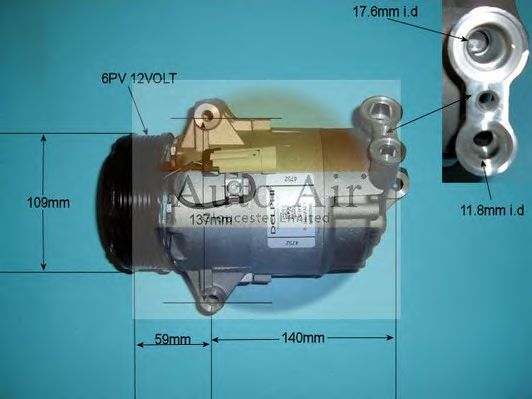 14-9709 AUTO+AIR+GLOUCESTER Air Conditioning Compressor, air conditioning