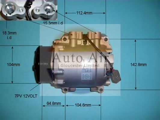 14-9724 AUTO+AIR+GLOUCESTER Air Conditioning Compressor, air conditioning