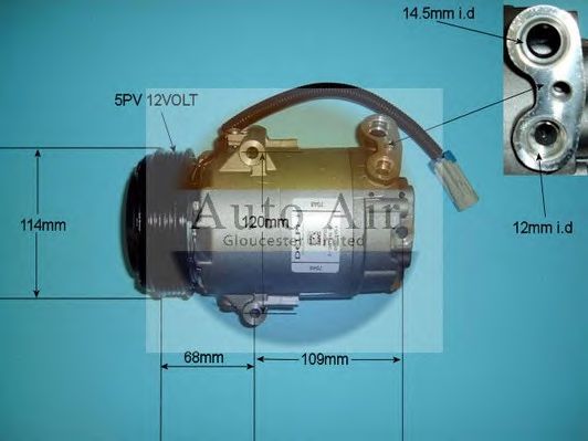 14-4396 AUTO+AIR+GLOUCESTER Air Conditioning Compressor, air conditioning