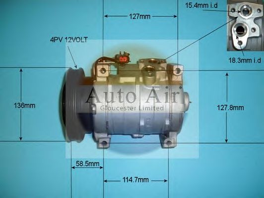 14-7497R AUTO+AIR+GLOUCESTER Air Conditioning Compressor, air conditioning