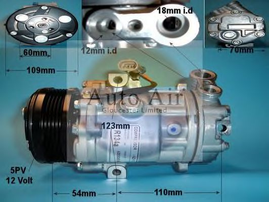 14-9705R AUTO+AIR+GLOUCESTER Air Conditioning Compressor, air conditioning