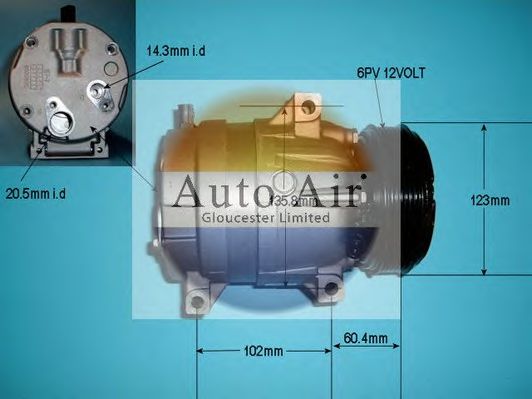 14-1101R AUTO+AIR+GLOUCESTER Air Conditioning Compressor, air conditioning