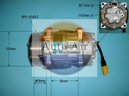 14-1259 AUTO+AIR+GLOUCESTER Air Conditioning Compressor, air conditioning
