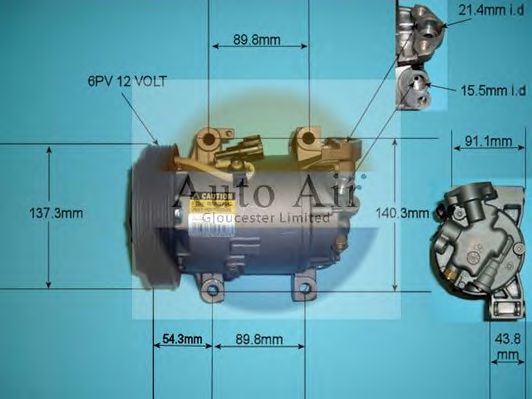14-0002R AUTO+AIR+GLOUCESTER Air Conditioning Compressor, air conditioning