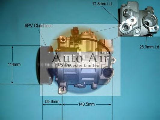 14-9691 AUTO+AIR+GLOUCESTER Air Conditioning Compressor, air conditioning