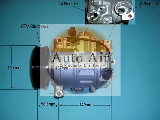 14-9729 AUTO+AIR+GLOUCESTER Air Conditioning Compressor, air conditioning