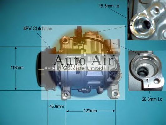 14-9730 AUTO+AIR+GLOUCESTER Air Conditioning Compressor, air conditioning