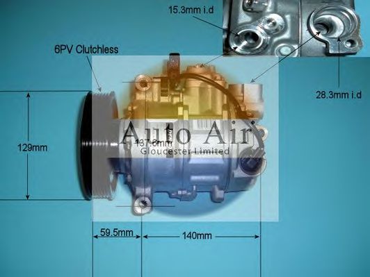 14-9738 AUTO AIR GLOUCESTER Compressor, air conditioning