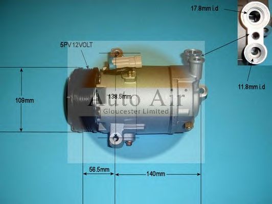 14-1252P AUTO+AIR+GLOUCESTER Compressor, air conditioning