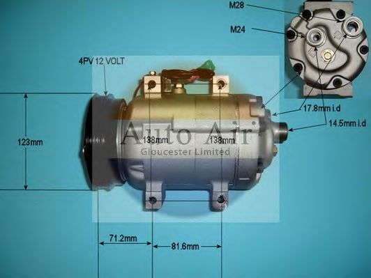 14-9688P AUTO+AIR+GLOUCESTER Compressor, air conditioning