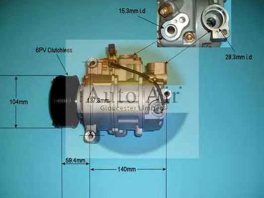 14-9721P AUTO+AIR+GLOUCESTER Air Conditioning Compressor, air conditioning
