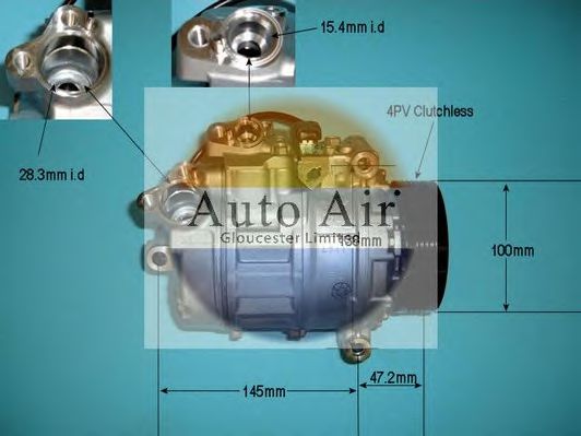 14-9643 AUTO+AIR+GLOUCESTER Air Conditioning Compressor, air conditioning