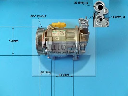 14-1314 AUTO+AIR+GLOUCESTER Compressor, air conditioning