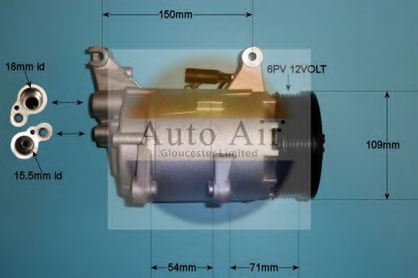 14-0007P AUTO+AIR+GLOUCESTER Compressor, air conditioning