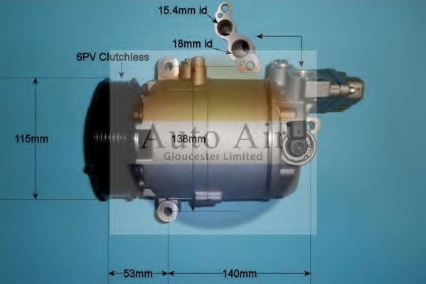 14-0036P AUTO+AIR+GLOUCESTER Air Conditioning Compressor, air conditioning