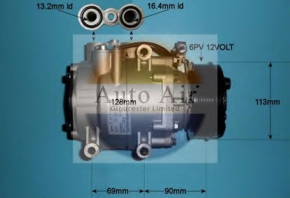 14-1029P AUTO+AIR+GLOUCESTER Air Conditioning Compressor, air conditioning