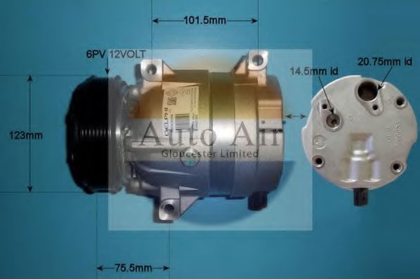 14-1101 AUTO+AIR+GLOUCESTER Compressor, air conditioning