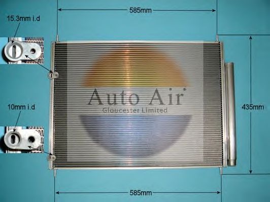 16-0050 AUTO+AIR+GLOUCESTER Condenser, air conditioning