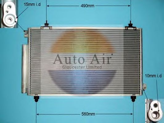 16-1029A AUTO+AIR+GLOUCESTER Air Conditioning Condenser, air conditioning