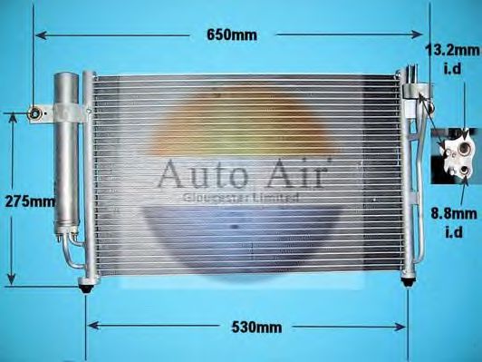 16-1056 AUTO+AIR+GLOUCESTER Air Conditioning Condenser, air conditioning