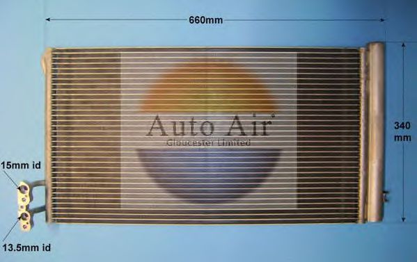 161065 AUTO AIR GLOUCESTER Condenser, air conditioning