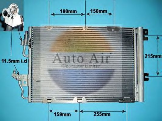 16-1072 AUTO+AIR+GLOUCESTER Air Conditioning Condenser, air conditioning