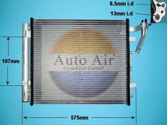 16-1075 AUTO+AIR+GLOUCESTER Air Conditioning Condenser, air conditioning