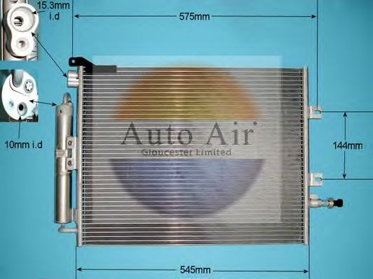 16-1093A AUTO+AIR+GLOUCESTER Air Conditioning Condenser, air conditioning