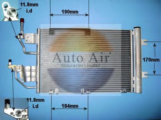 16-1099 AUTO+AIR+GLOUCESTER Condenser, air conditioning