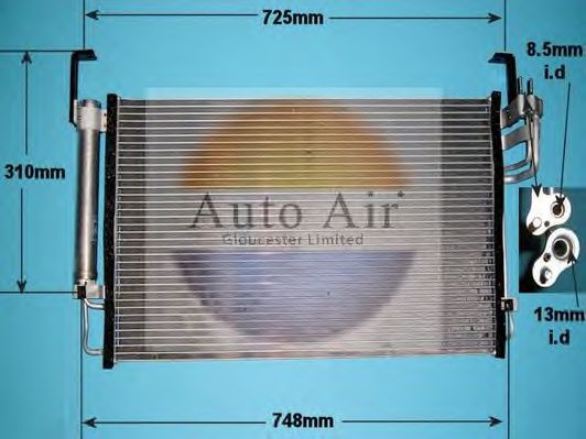 16-1155 AUTO+AIR+GLOUCESTER Condenser, air conditioning