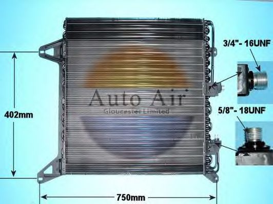 16-1164 AUTO+AIR+GLOUCESTER Air Conditioning Condenser, air conditioning
