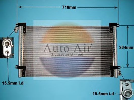 16-1165 AUTO+AIR+GLOUCESTER Condenser, air conditioning