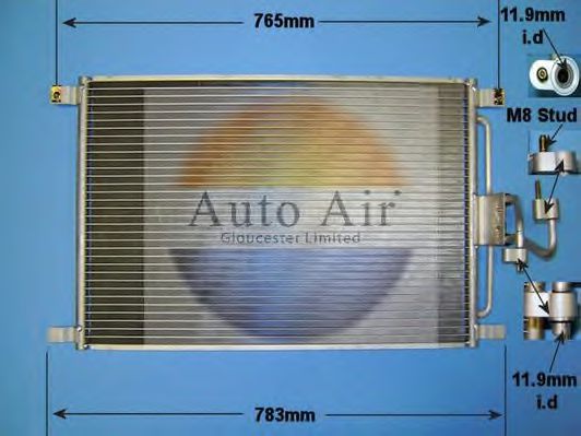 16-1170 AUTO+AIR+GLOUCESTER Air Conditioning Condenser, air conditioning