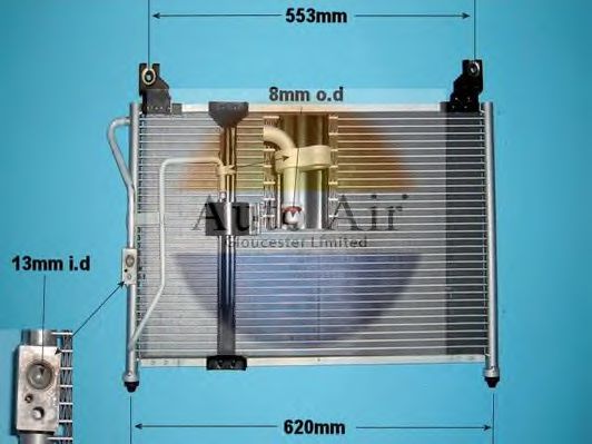 16-1180 AUTO+AIR+GLOUCESTER Air Conditioning Condenser, air conditioning
