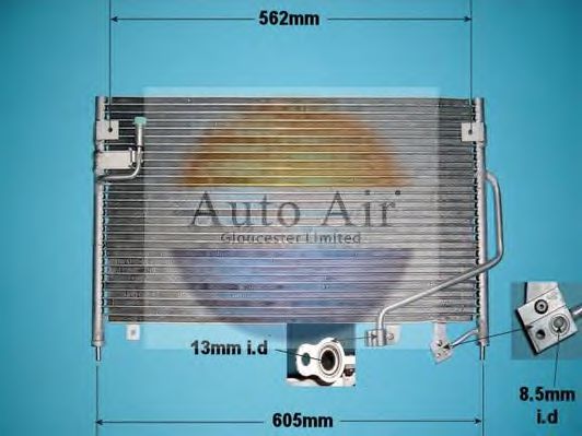 16-1185 AUTO+AIR+GLOUCESTER Air Conditioning Condenser, air conditioning