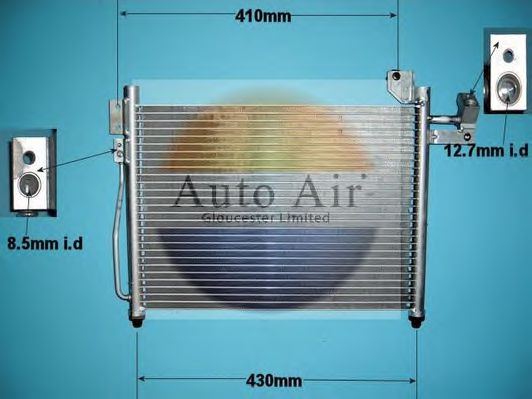 16-1187 AUTO+AIR+GLOUCESTER Air Conditioning Condenser, air conditioning