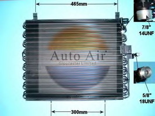 16-1191 AUTO+AIR+GLOUCESTER Air Conditioning Condenser, air conditioning