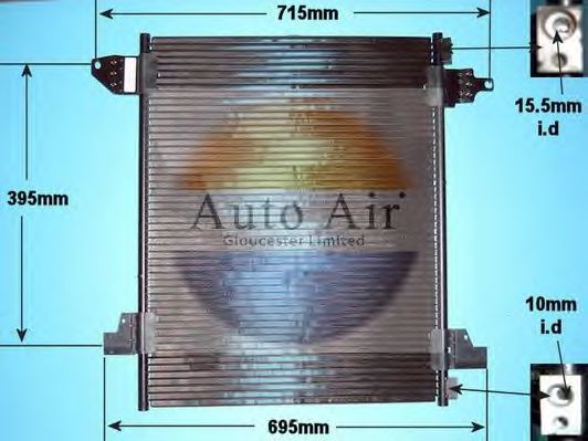 16-1214 AUTO+AIR+GLOUCESTER Air Conditioning Condenser, air conditioning